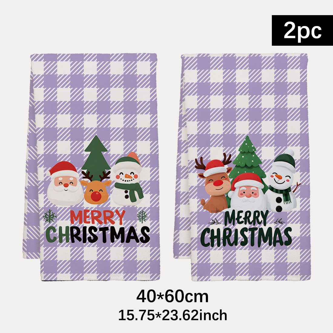 Highland Home Textiles - 40x60cm Noel Serisi Ağaç Izgaraları Kardan