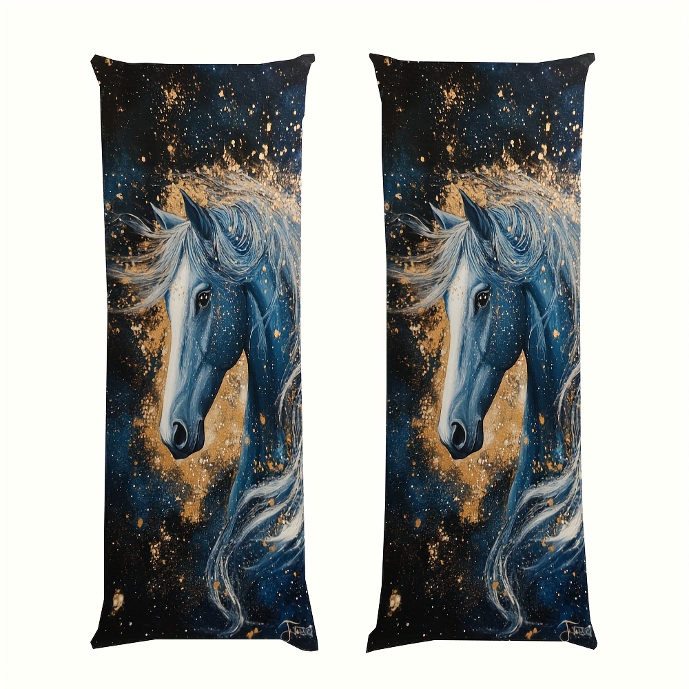 Galaxy Home Textiles - 1 adet Uzun Yastık Kılıfı, İşlemeli