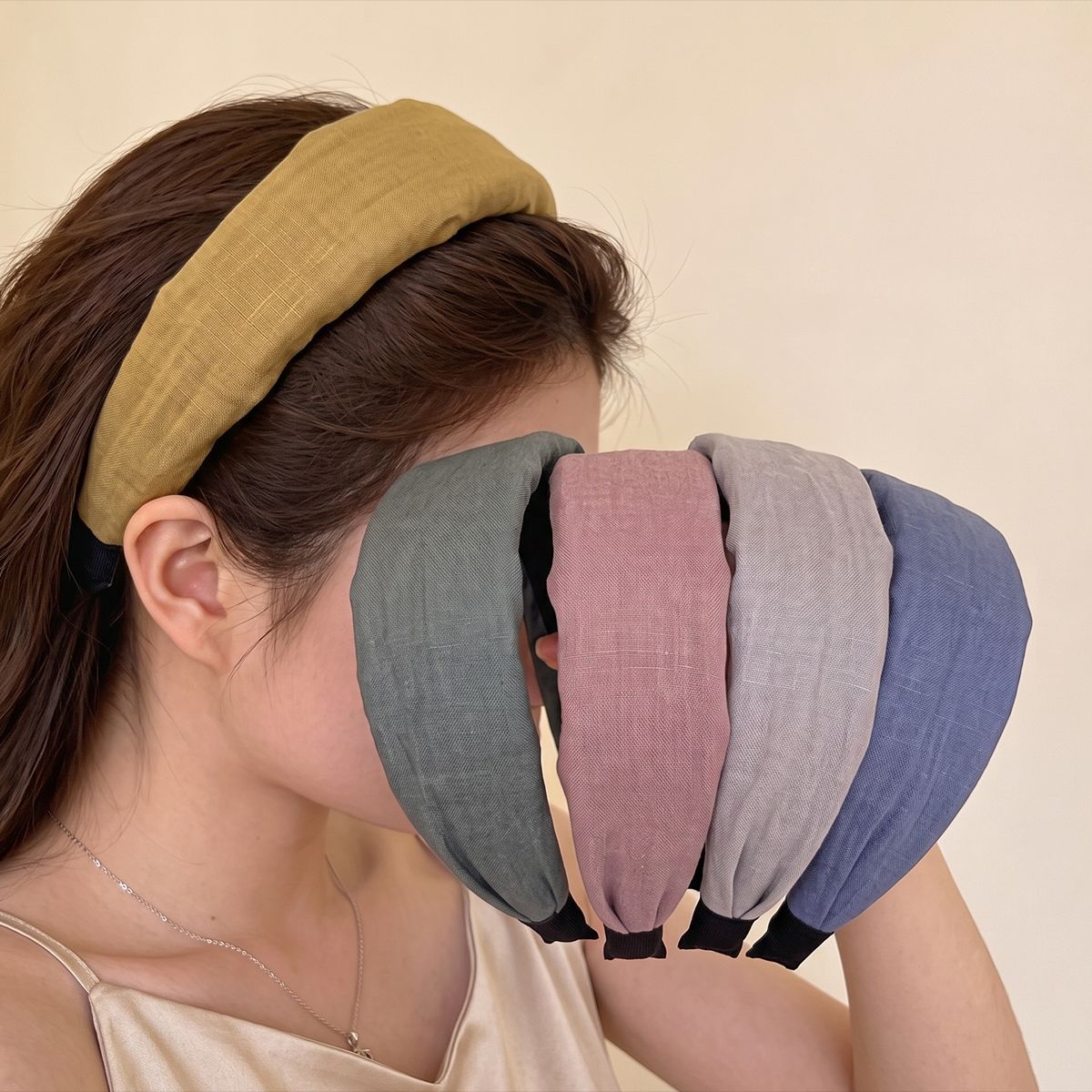 Home Textiles Store - Mat Keten-Pamuk Karışımı Yumuşak Geniş Kenarlı