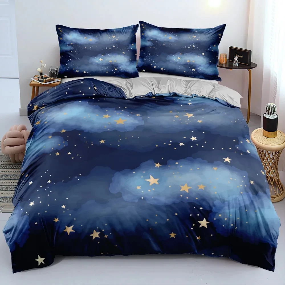 Galaxy Home Textiles - Lüks Galaxy Koyu Mavi Rahat Yorgan