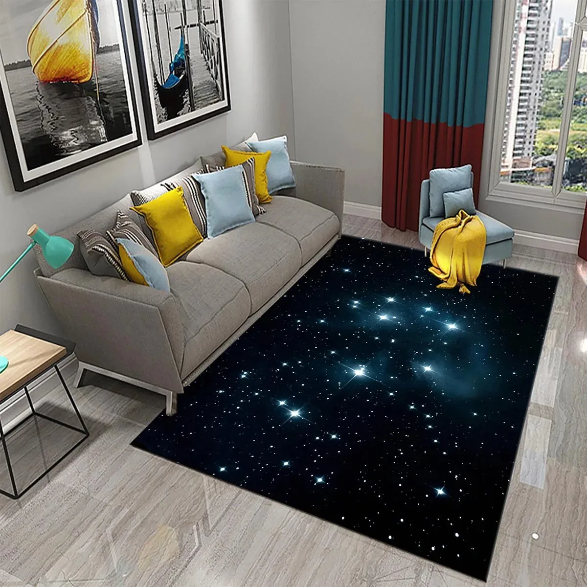 Yıldız Halı Uzay Galaxy Alan K - Galaxy Home Textiles incelemesi ve fiyatı