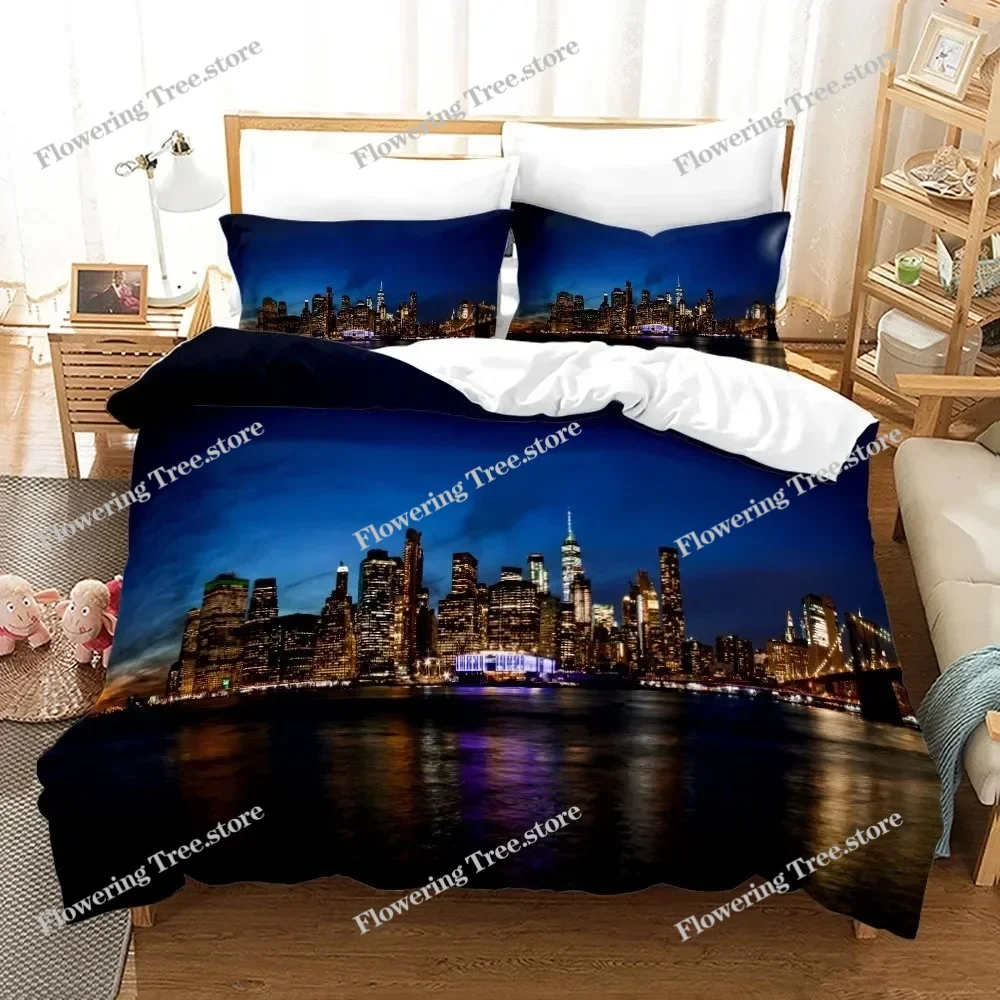 New York City Gece Görünümü Ya - Home Textiles New York incelemesi ve fiyatı