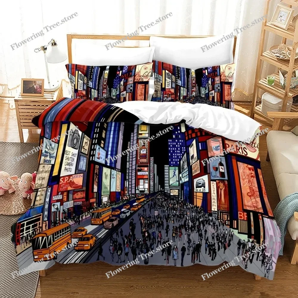 New York City Gece Görünümü Ya - Home Textiles New York incelemesi ve fiyatı