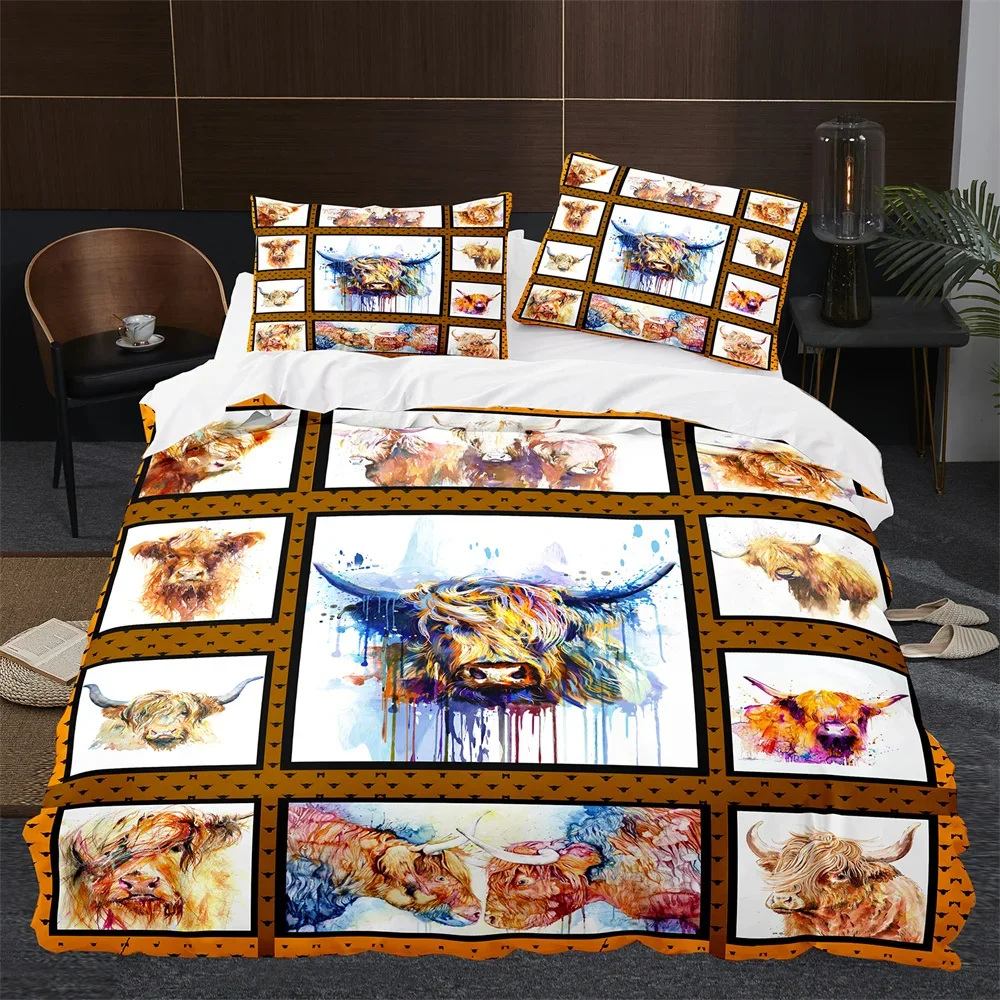 Yayla inek sığır çiftlik evi h - Highland Home Textiles incelemesi ve fiyatı