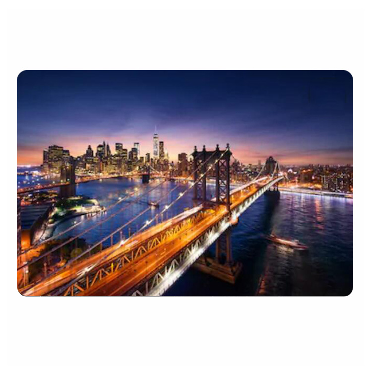 Modern New York City gün batım - Home Textiles New York incelemesi ve fiyatı