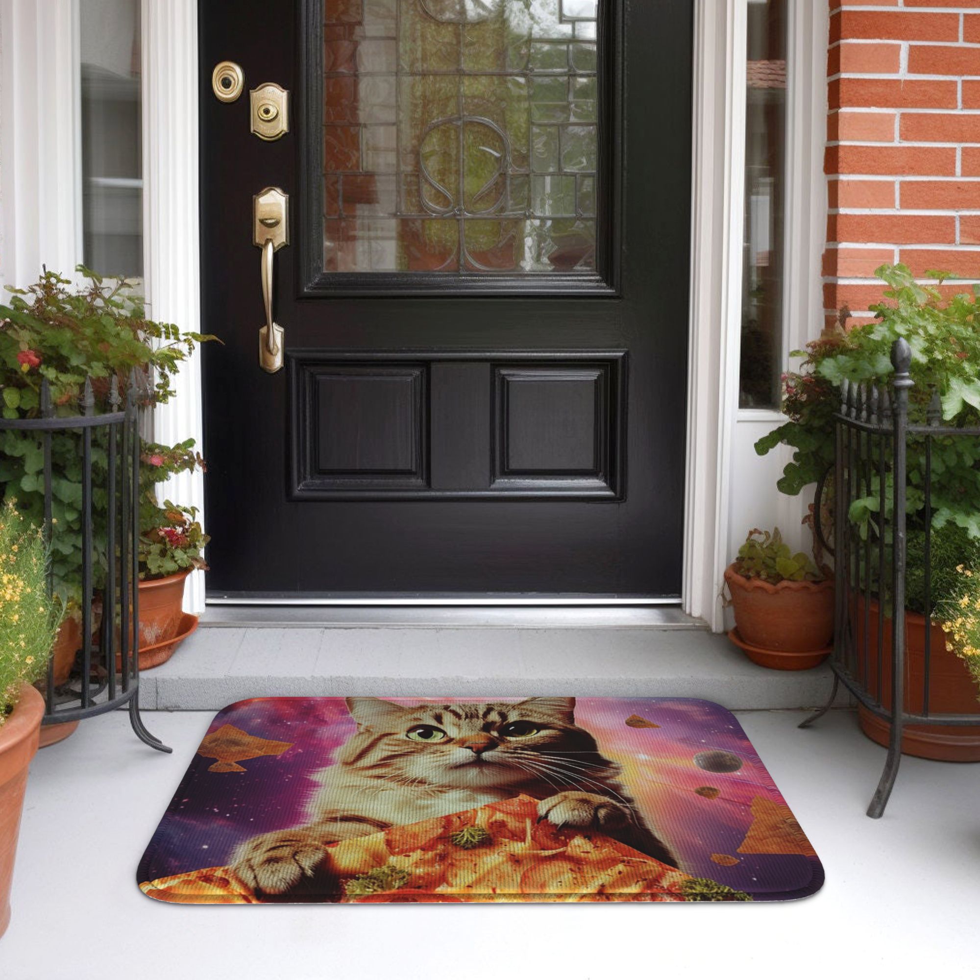 Meme Cat Galaxy Uzay Pizza Öne - Galaxy Home Textiles incelemesi ve fiyatı