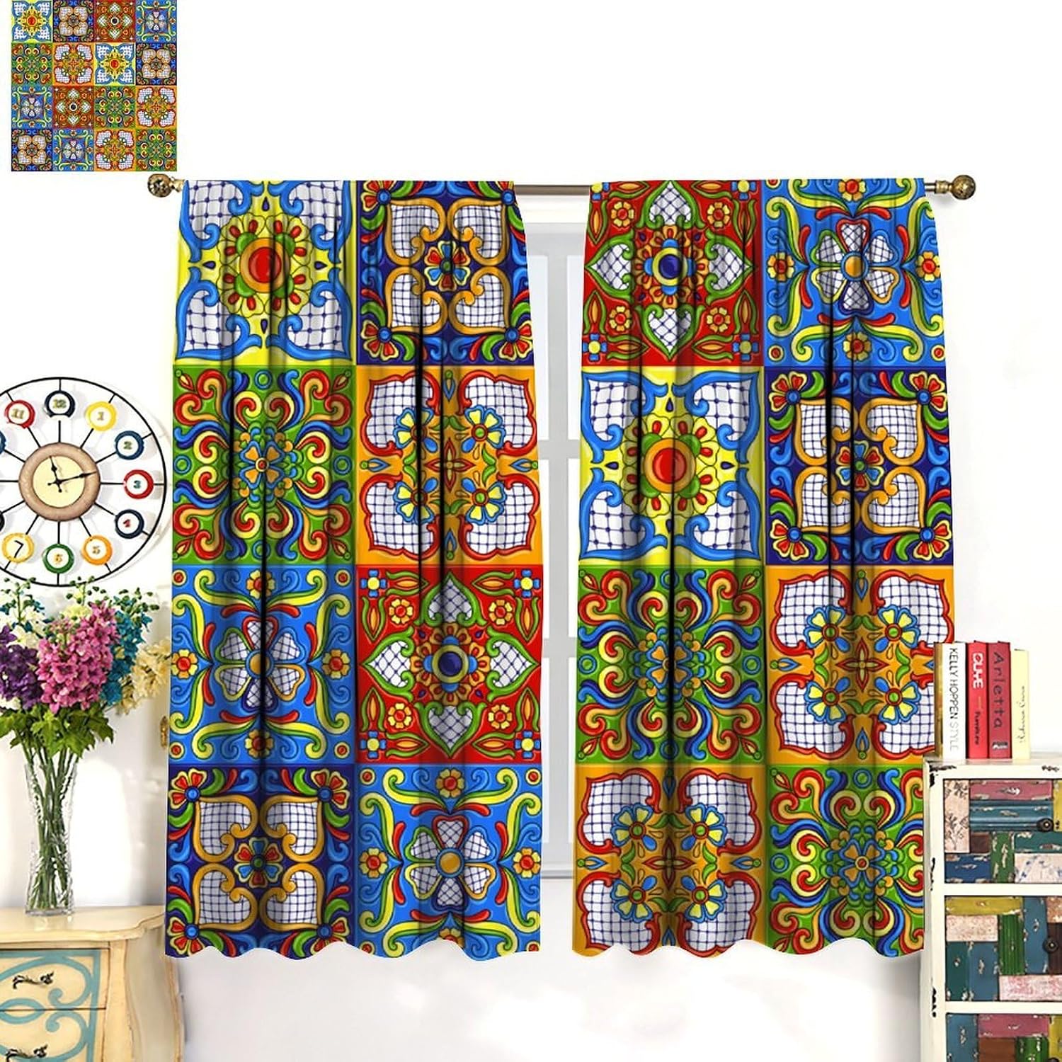 Lüks Bohem Fas Desenli Karo Pe - Home Textiles Luxury Curtains incelemesi ve fiyatı