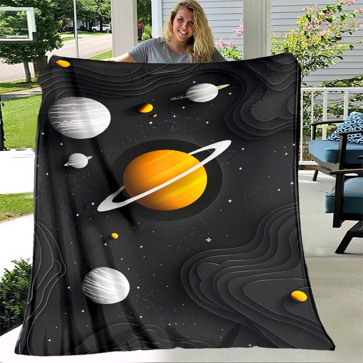 Uzay Gezegeni Flanel Battaniye - Galaxy Home Textiles incelemesi ve fiyatı