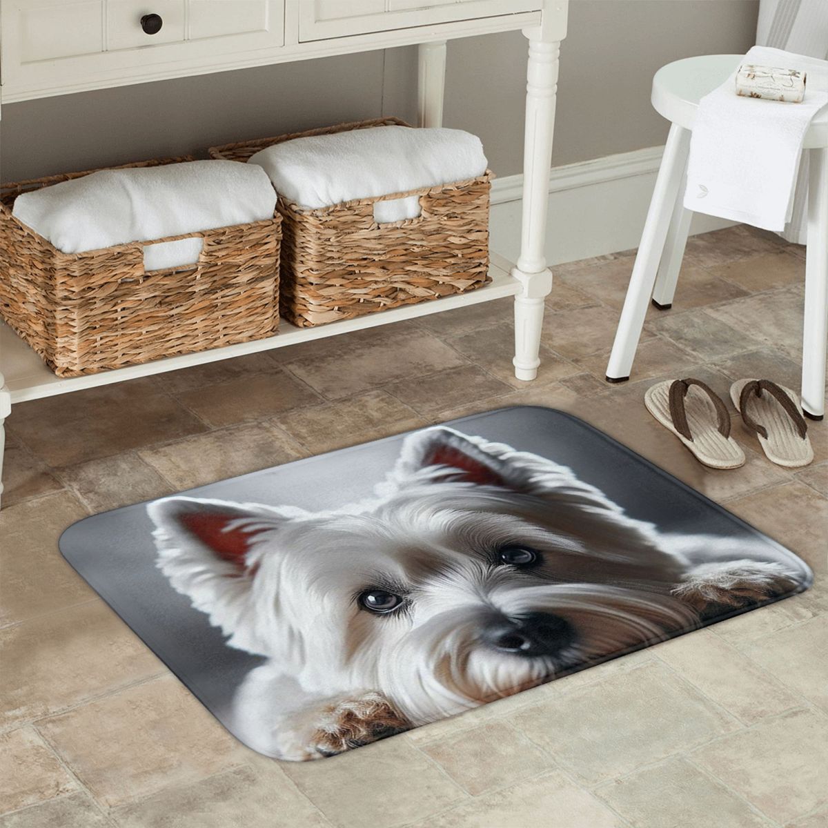 Sevimli West Highland White Te - Highland Home Textiles incelemesi ve fiyatı