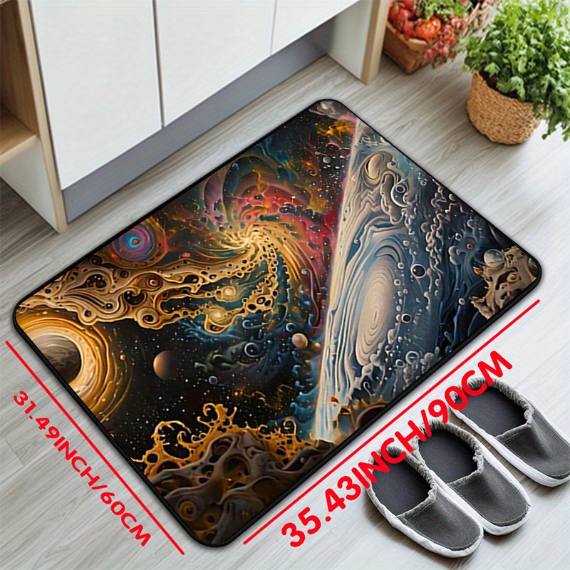 Kozmik Uzay Desenli Kaymaz Mat - Galaxy Home Textiles incelemesi ve fiyatı