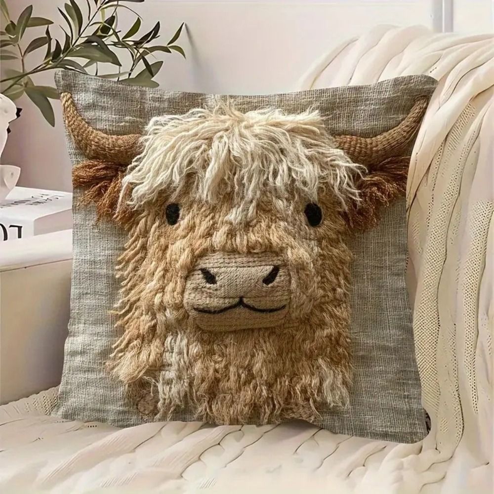 Hayvan Baskılı 45cm Yastık Kıl - Highland Home Textiles incelemesi ve fiyatı