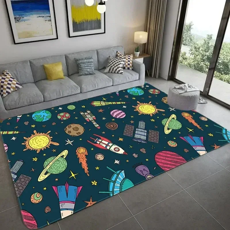 Karikatür Uzay Astronot Halı G - Galaxy Home Textiles incelemesi ve fiyatı