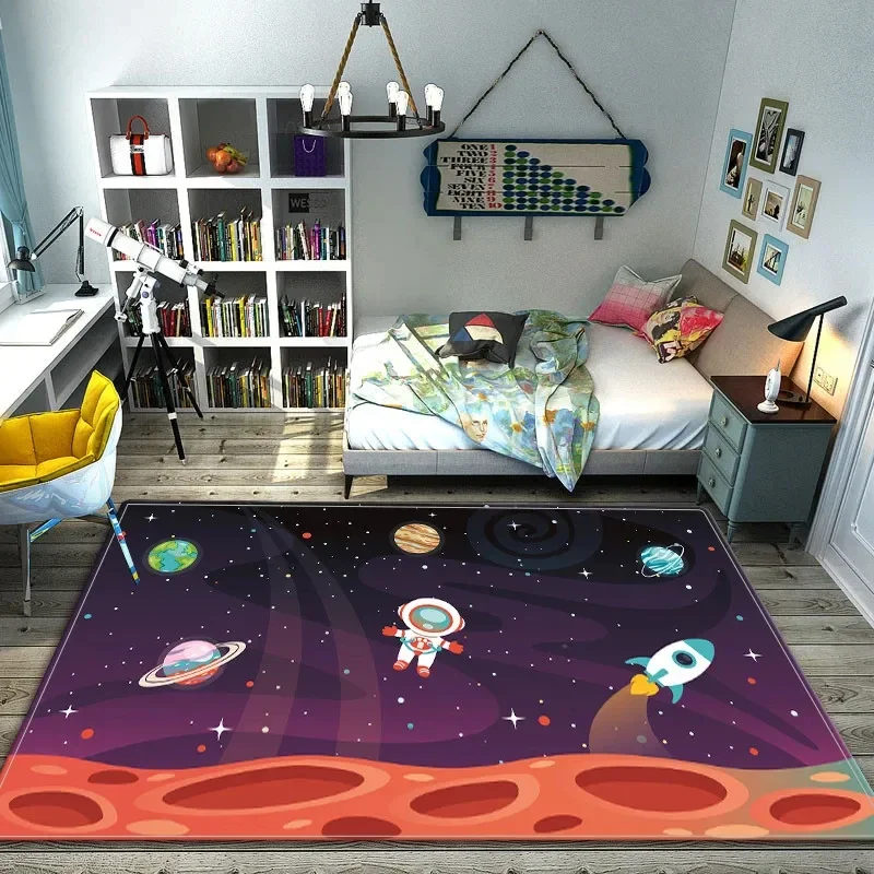Karikatür Uzay Astronot Halı G - Galaxy Home Textiles incelemesi ve fiyatı