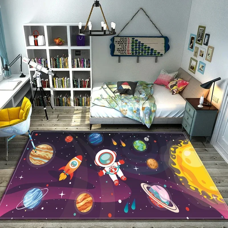 Karikatür Uzay Astronot Halı G - Galaxy Home Textiles incelemesi ve fiyatı