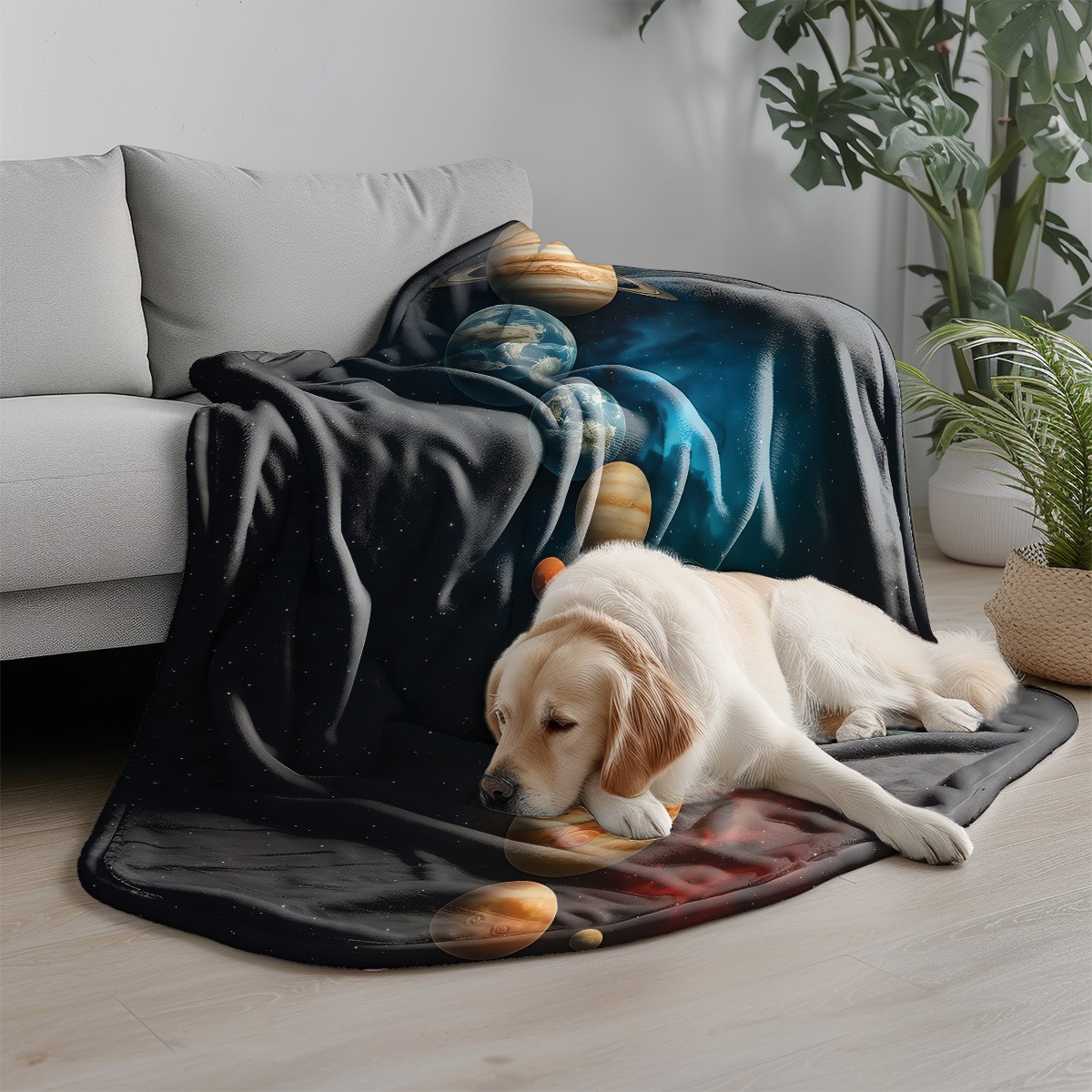 Galaxy Planets Desenli Flanel  - Galaxy Home Textiles incelemesi ve fiyatı