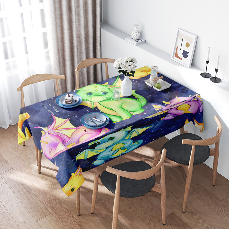 Canlı Galaxy Unicorn Masa Örtü - Galaxy Home Textiles incelemesi ve fiyatı