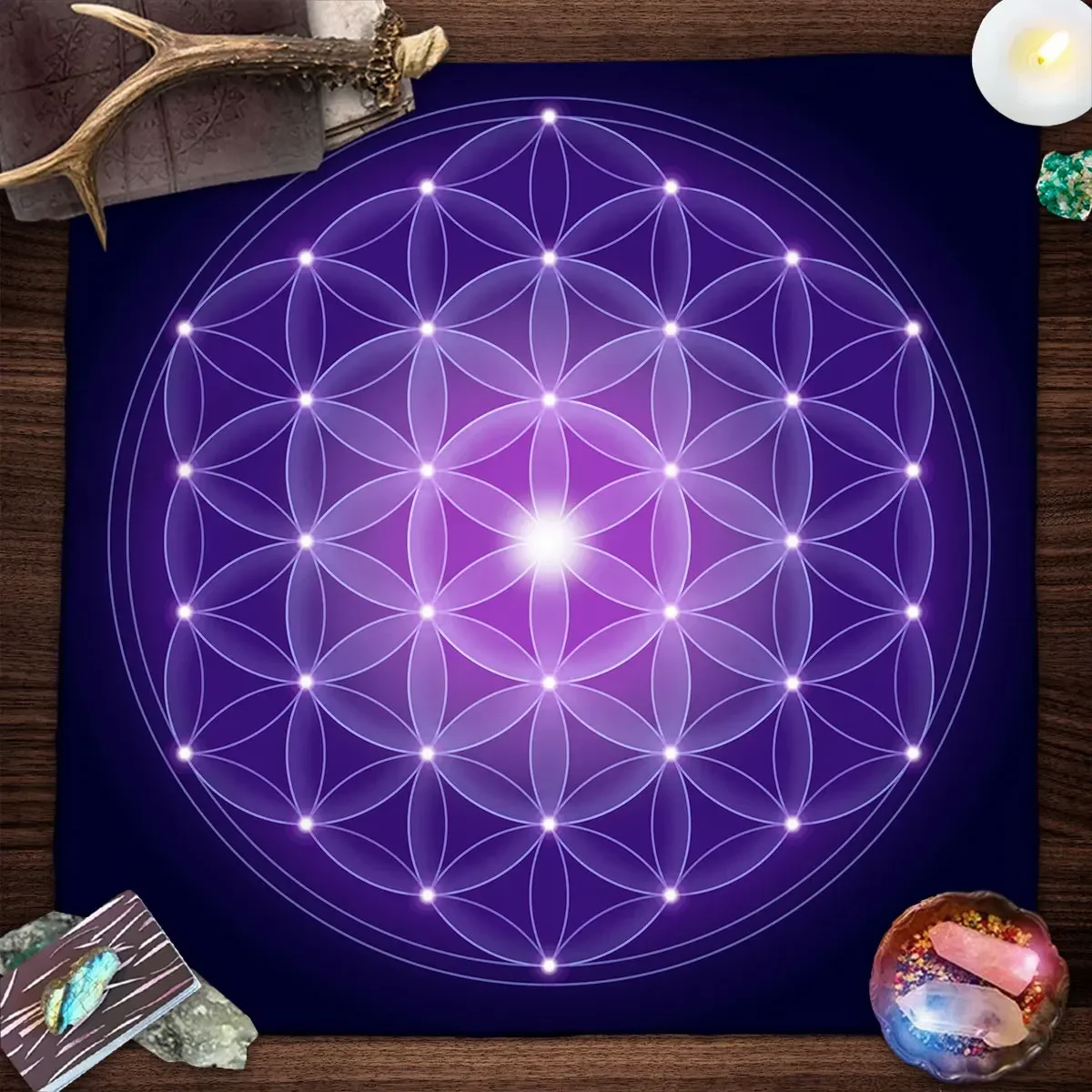 Mandala Yaşam Çiçeği Tarot Mas - Galaxy Home Textiles incelemesi ve fiyatı
